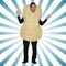 Peanut Costume Funny Over the Head Poly-Foam Tunic Halloween Party Outfit